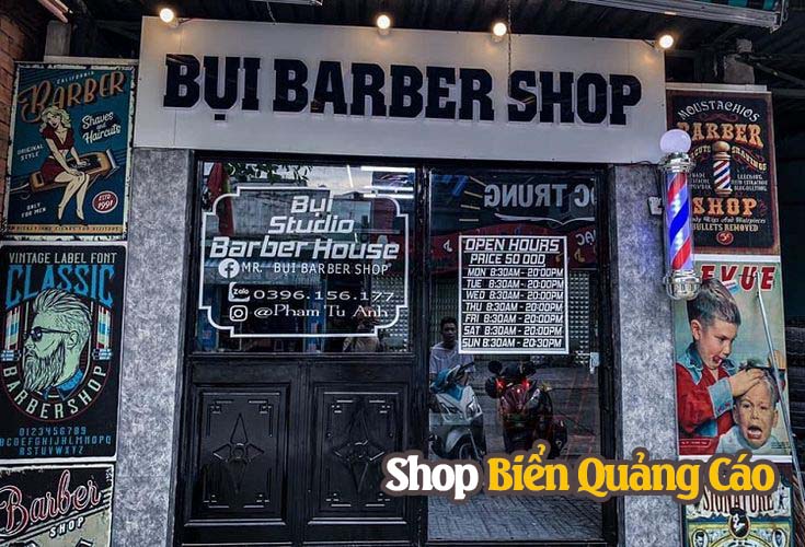 20+ Mẫu bảng hiệu barber shop cho tiệm tóc đẹp, ấn tượng