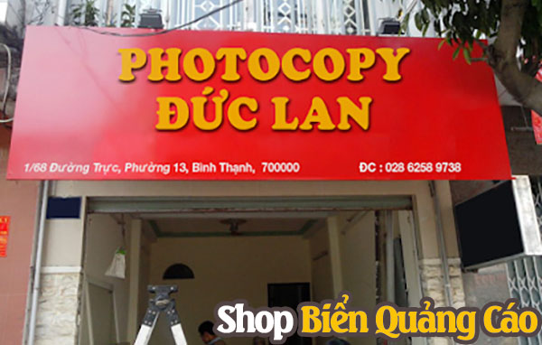 Mẫu bảng hiệu photocopy giá rẻ đẹp tại Hồ Chí Minh