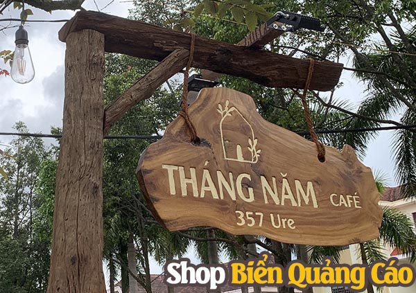 Làm bảng hiệu cafe sân vườn tại Shop Biển Quảng Cáo